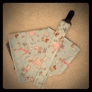 Bandana bib and pacifier clip